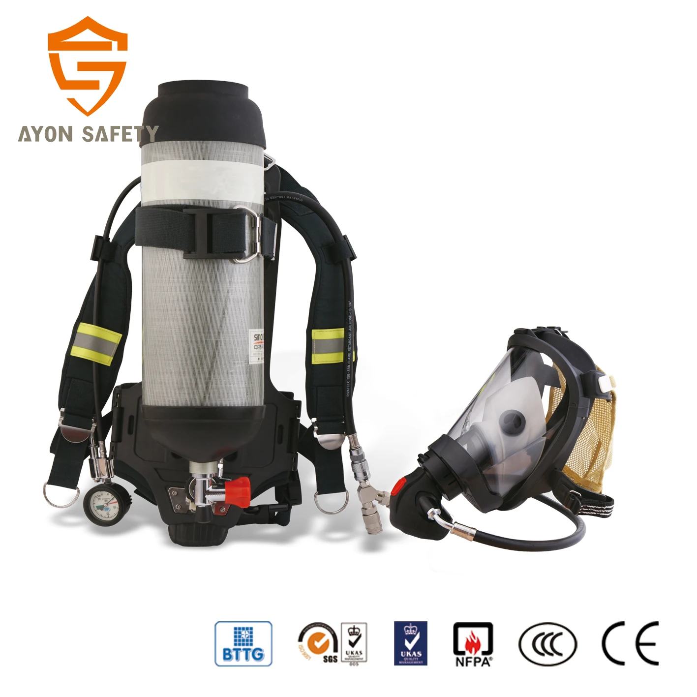 Hot Selling SCBA Anti-Gas Respirator Firefighting Equipment for Fire Rescue