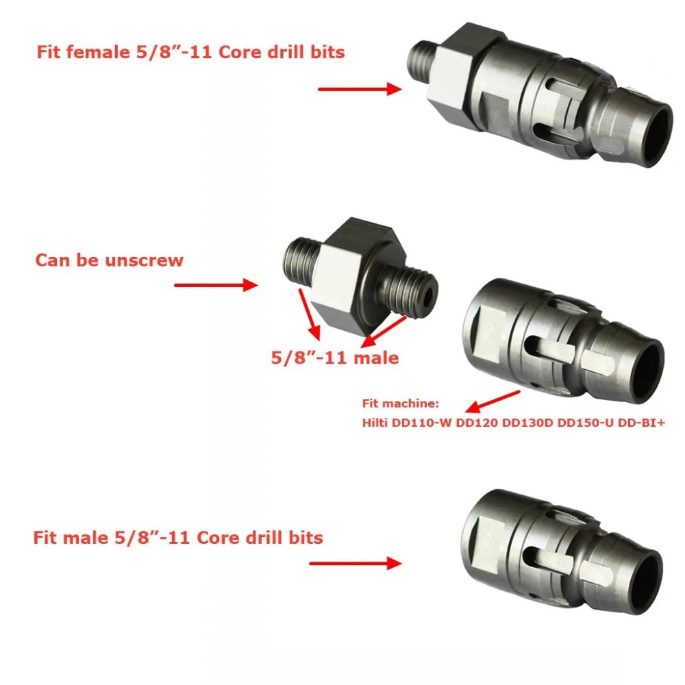 Core Drill Adapter For HILTI Bit Machine DD110 W