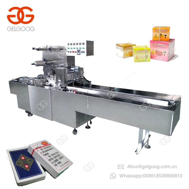 Automatic Tea Box Wrapper Condoms Wrapping Lens Cd Dvd Cosmetic Packaging Soap 3D Paper Box Film Cellophane Overwrapping Machine