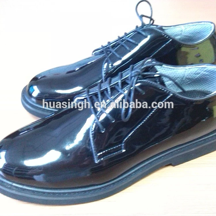 shine patent leather shoes