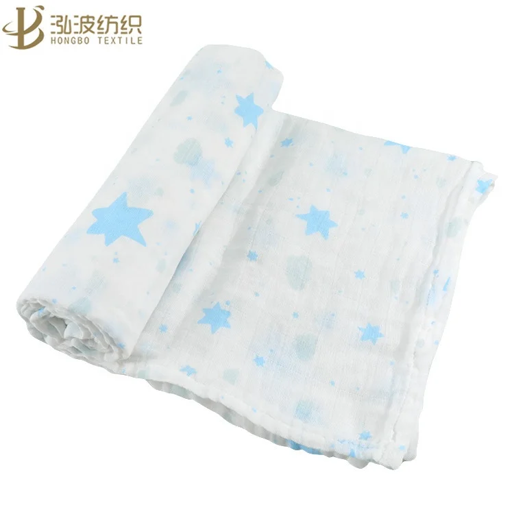 Customized Square Soft 100 Cotton Printing Muslim Baby Swaddle Blanket