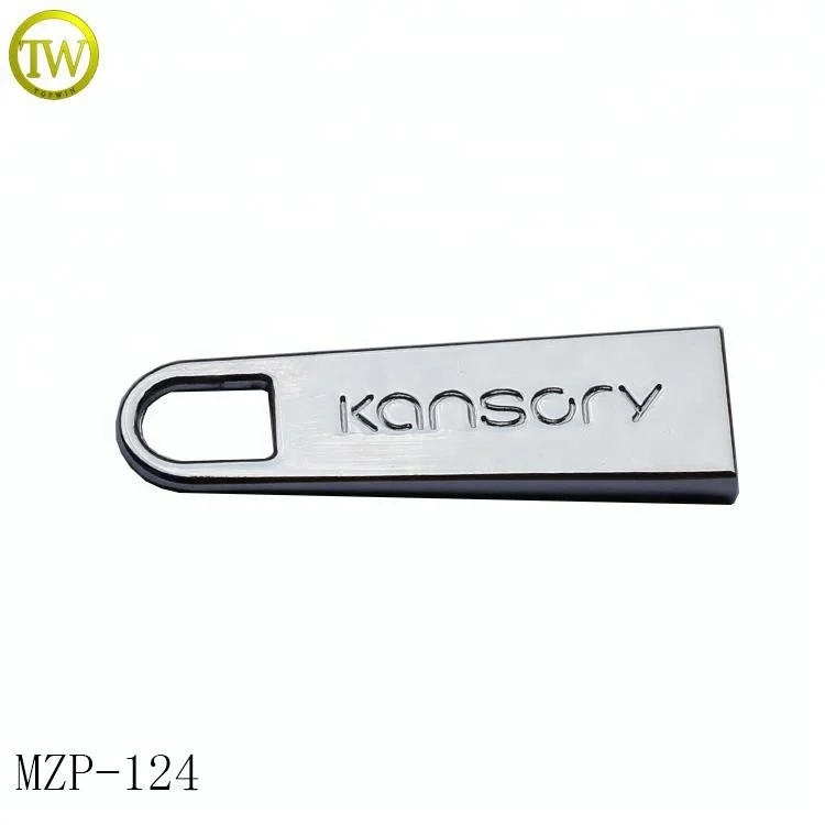 Custom Rose Gold Auto Lock Zipper Puller Engraved Logo Metal Fastener for Handbags Garments Zip Slider Customizable Brand Color
