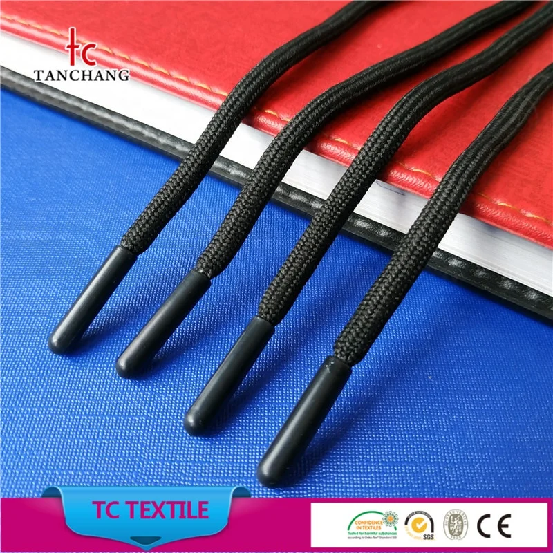 2018 new fancy draw cord with plastic tips shole lace for garments or shoes TCSL02