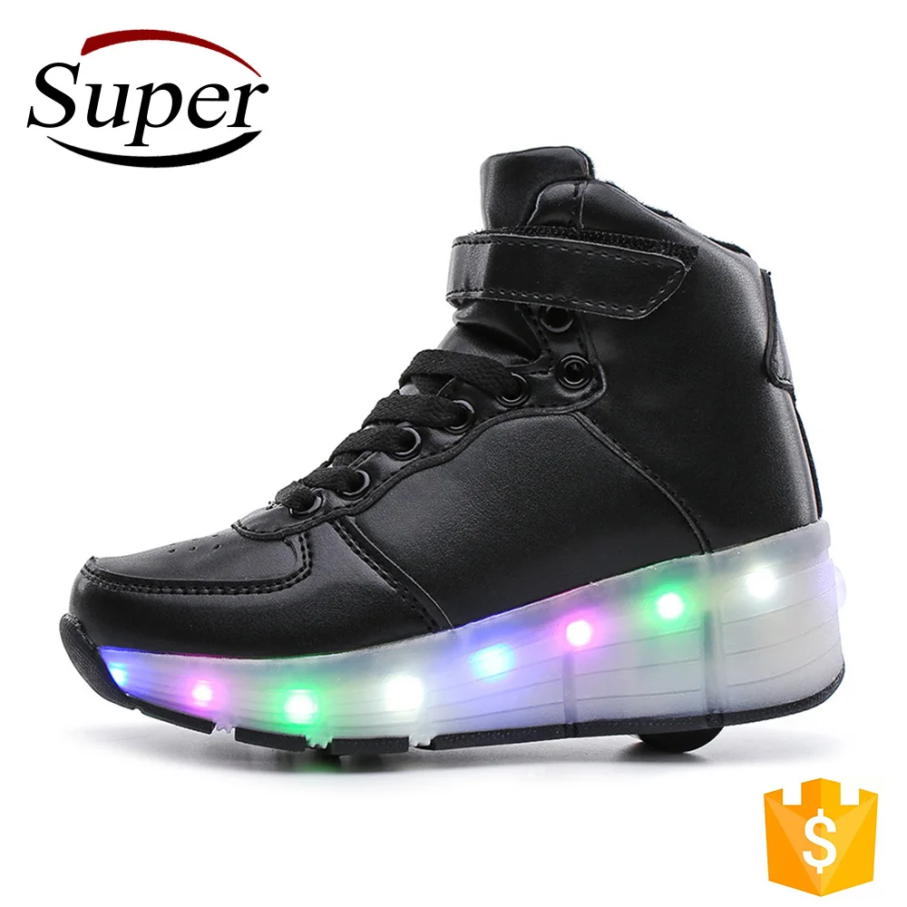 
Перепродажа, импортная светодиодная обувь для роликовых коньков, детская обувь с колесами 