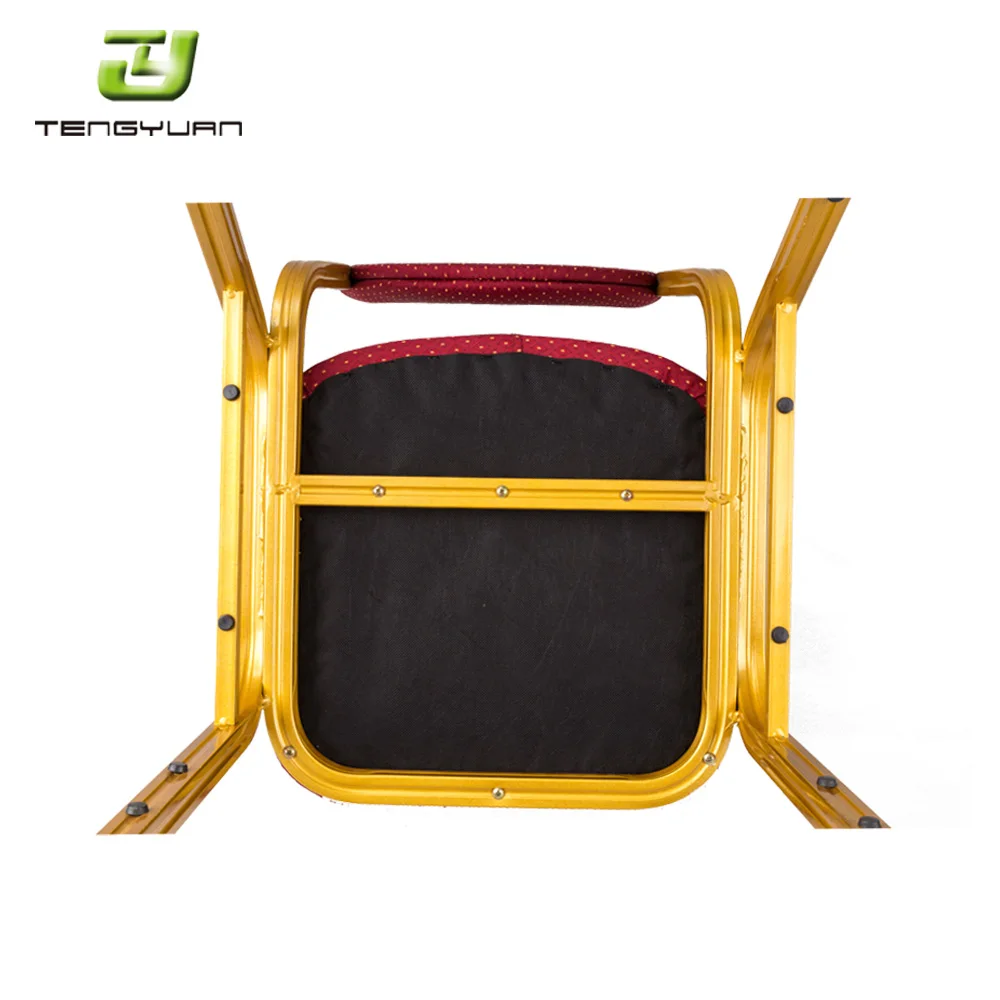 Оптовая продажа стулья для банкетных залов с золотой металлической