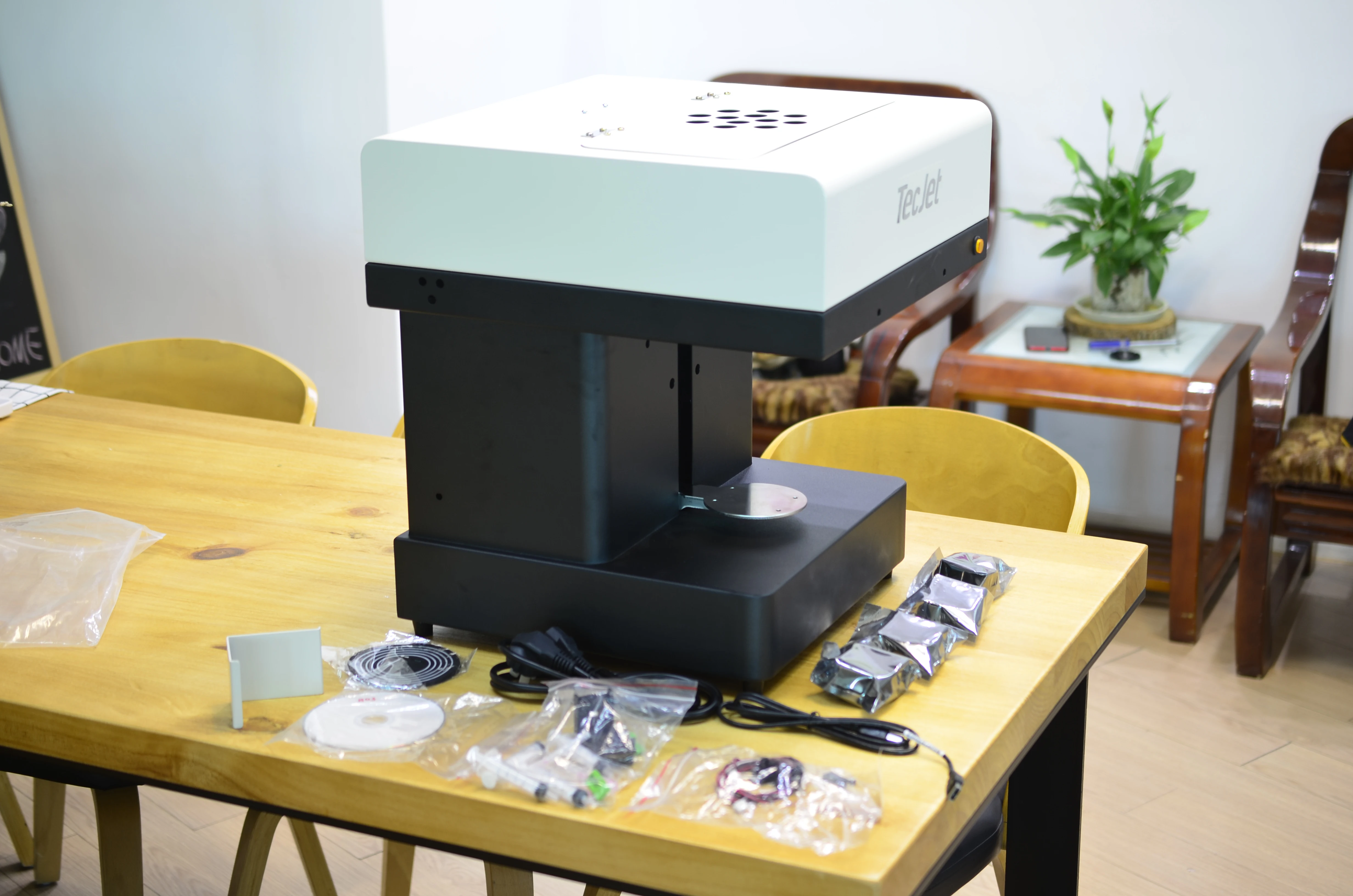 TECJET High Resolution Fast Speed Affordable DIY Kit Candy Chocolate Coffee Cake 3D Printer