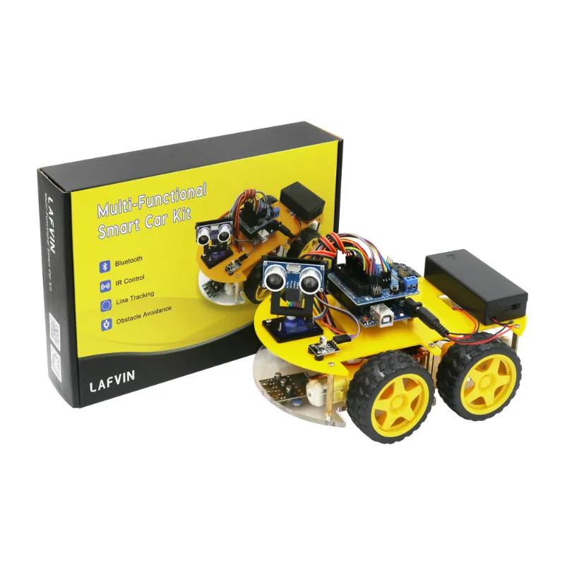 LAFVIN ロボティクス教育用 4WD スマートシャーシロボットカーキット