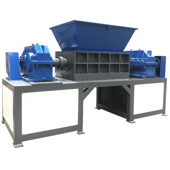 Plastic Double Shaft Shredder shredding machine of Woven Bag and Tire Recycling