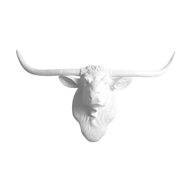 Wit Wandmontage Hars Stier Hoofd - Buy Hars Stier Bull,Wit Bull Hoofd Product on Alibaba.com
