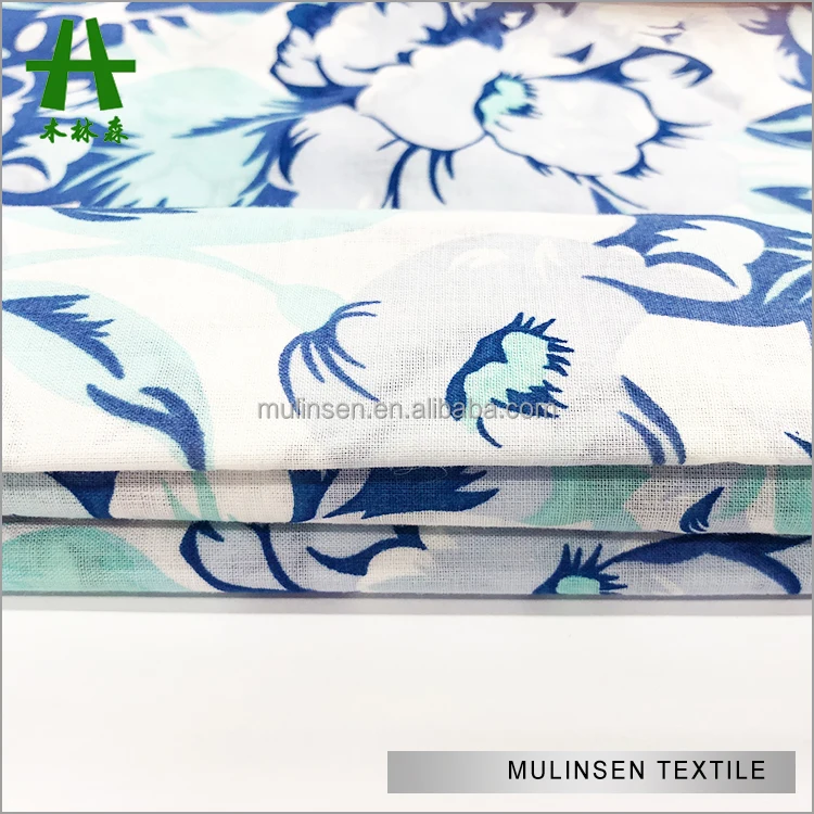 Shaoxing текстиль 60s * 60s новый стиль 100% Печать Хлопок Вуаль ткань индия