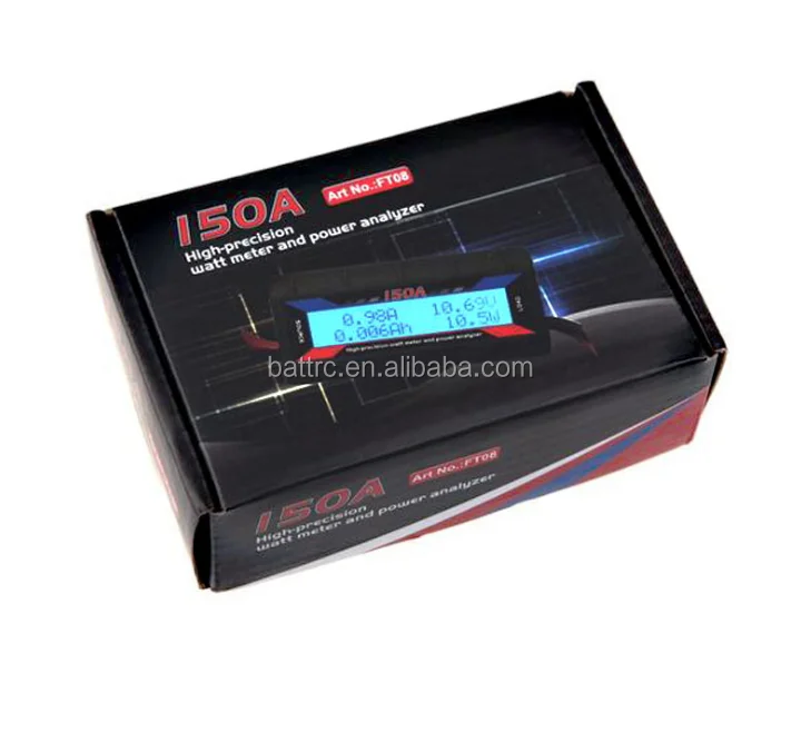 Радиоуправляемый анализатор мощности 150A ватт с подсветкой ЖК-дисплей высокая точность