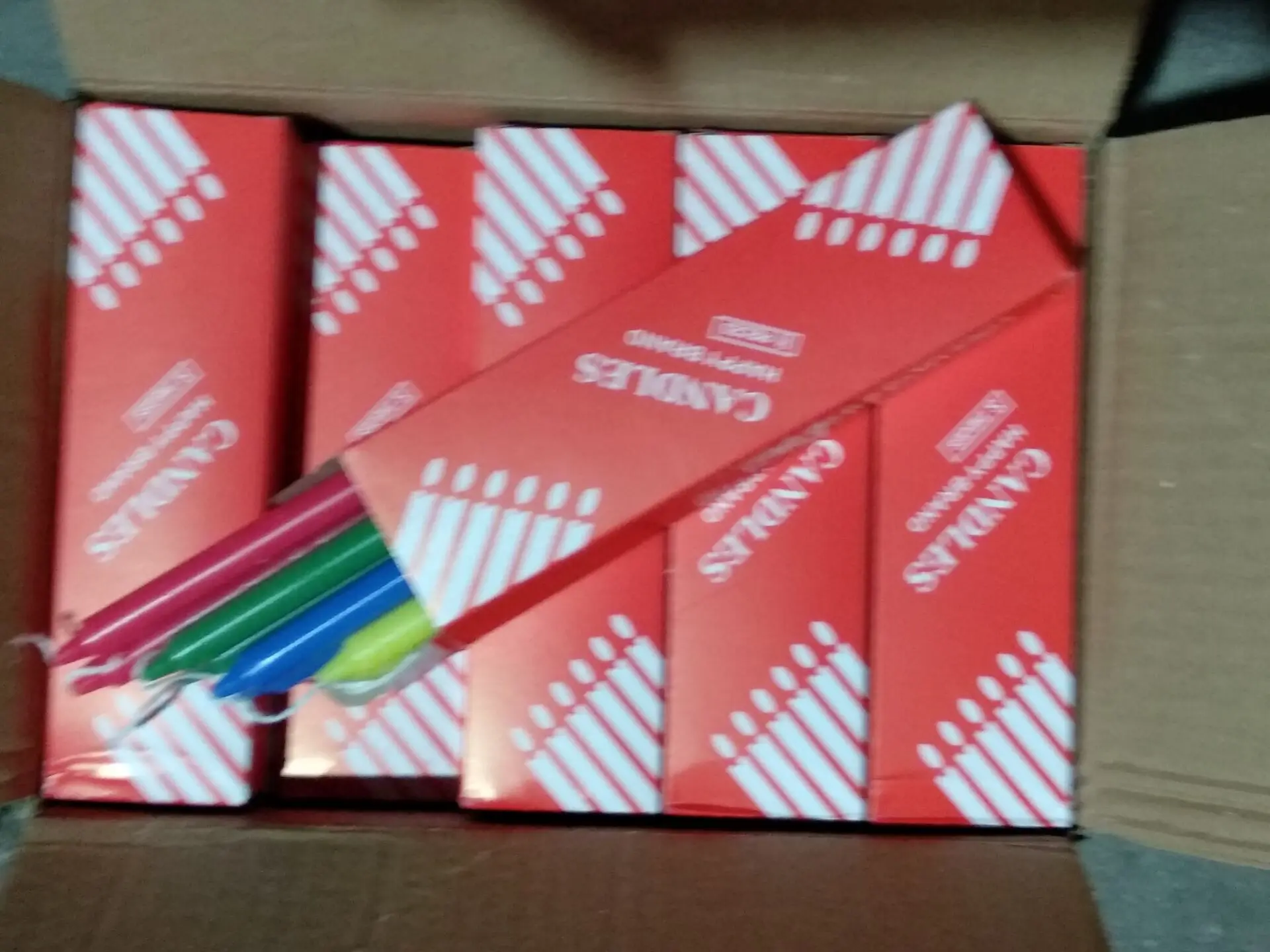 Ethiopia Market Paraffin Wax Blue Candles 14g White Candle Color Candle