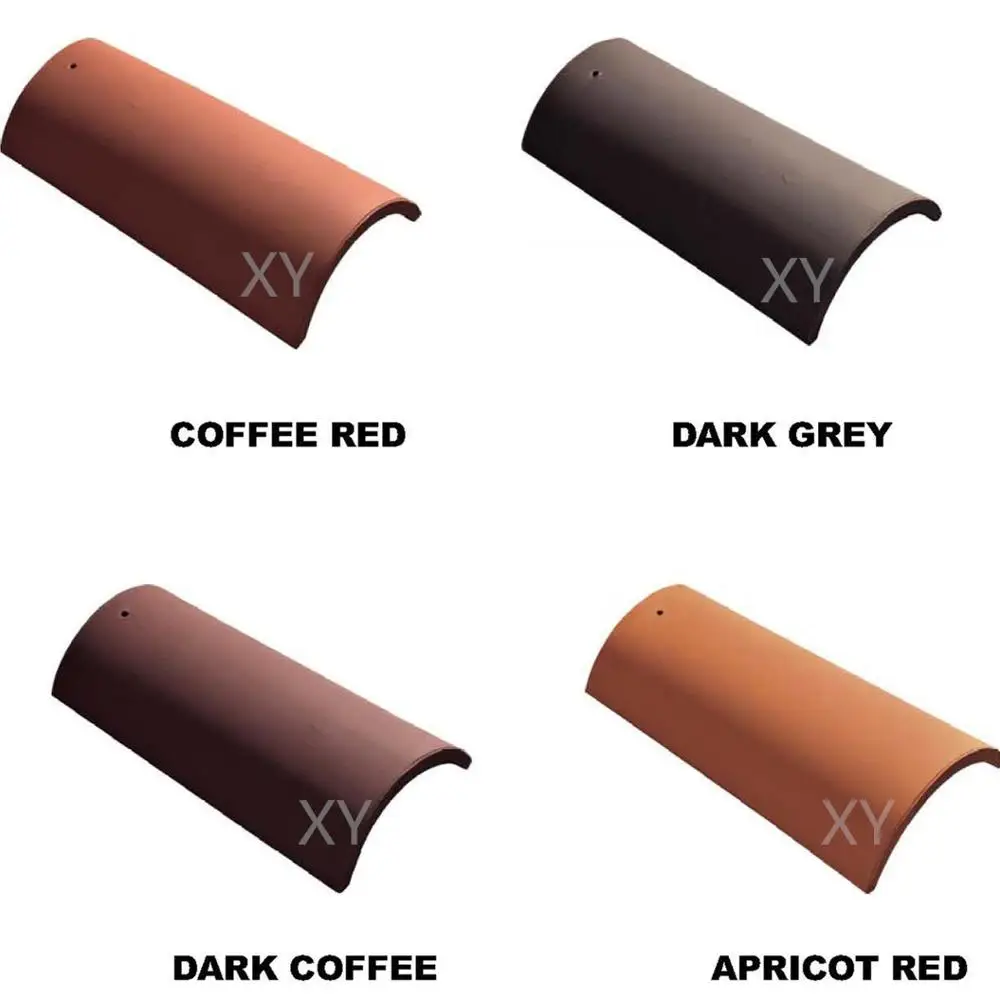 Китайская Терракотовая керамическая глиняная черепица для крыши