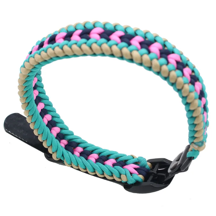 Регулируемый на заказ нейлоновый Паракорд для дрессировки ошейник