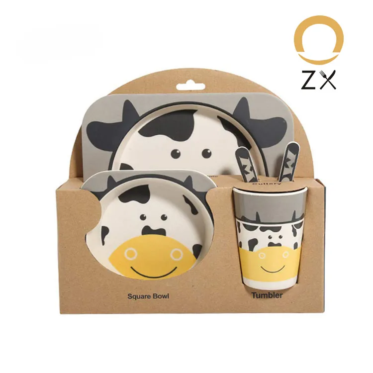 Bamboo Composite Zooniverse Kids Dinner Set BAMB01 