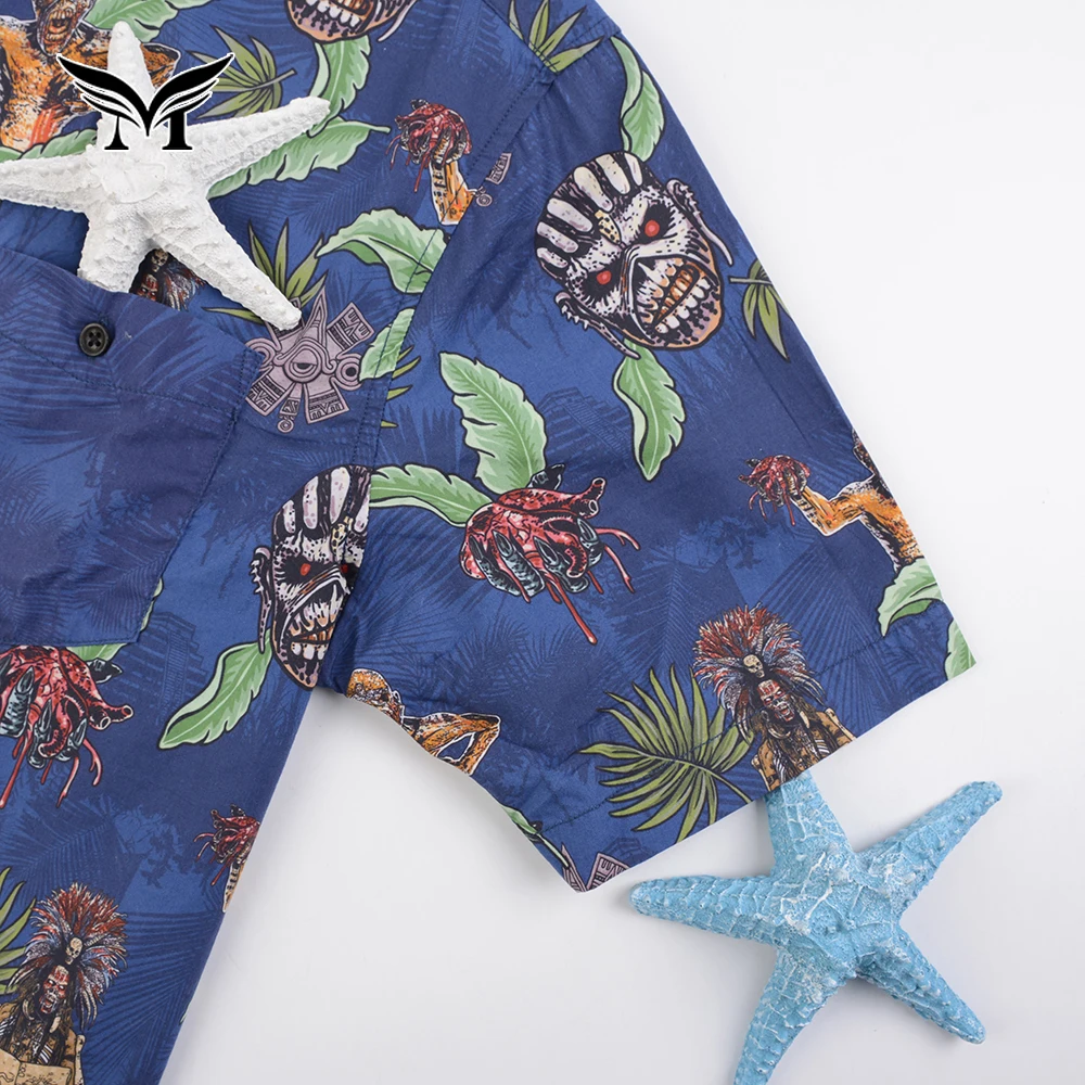 2023 Custom New Look Summer Printed New Style Men Shirt Casual Italian Design for Summer