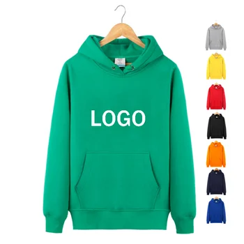 Add Your Own Text and Design Cotton Fleece Material Logo Print Embroidery Custom Personalized Sweatshirt Hoodies Unisex