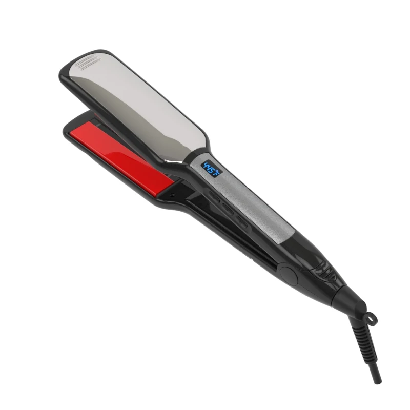 Amazon.com: alisador de pelo de vapor por infrarrojos – 2 pulgadas de  ancho, plato de vapor de cerámica, turmalina, plancha plana, calentador de  vapor, plancha con cuidado de nión y interruptor de