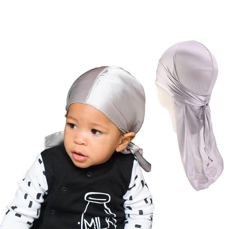 Wholesale Bandana Du Rag Long Tail Vendors Kids Children Boy Cap Velvet  Designer Bonnets Durags And Headbands Baby Durag - Buy Baby Durag,Baby  Durags