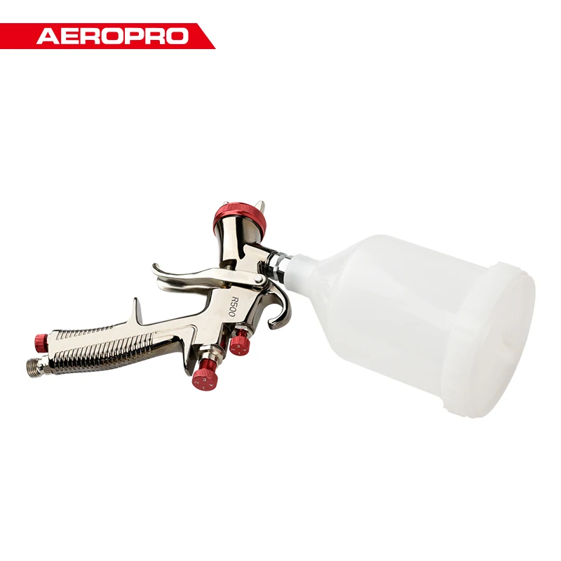 AEROPRO USA R500 LVLP Gravity Feed Air Spray Gun, 1.5 mm Nozzle