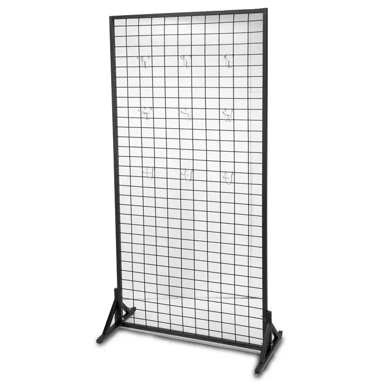 Advertising metal wire grid clothes hanging display hook stand for daily necessities3648120