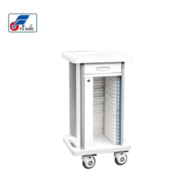 Hospital Clinic Use Patient Record Holder Medical Chart Divider Trolley