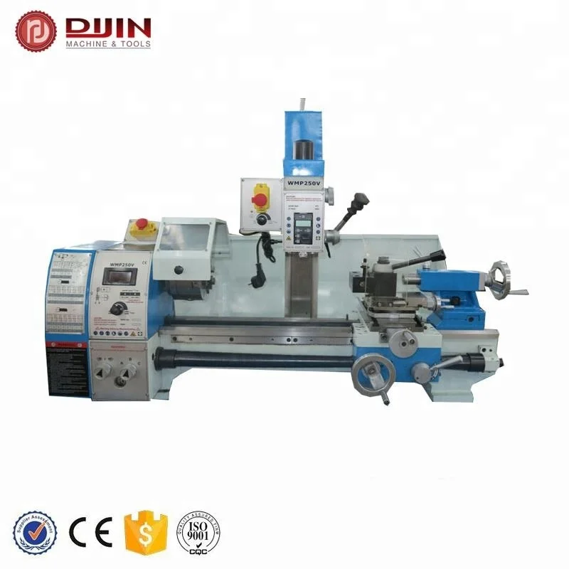 mini bench lathe bhp250v metal gear lathe drilling milling machine speed display brushless motor DIJIN brand