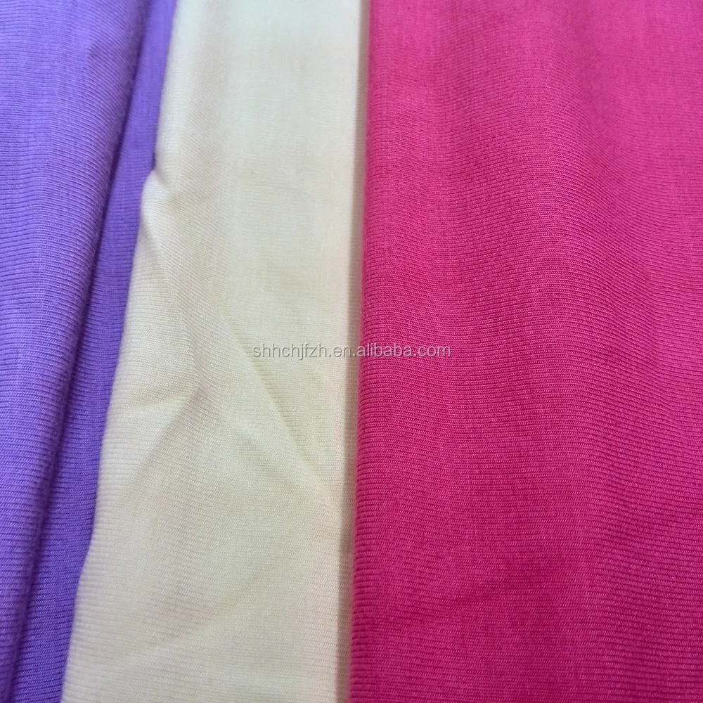 220gsm Bambus-Kohlenstoff-Spandex-Jersey-Strickstoff  Bambus-Aktivkohle-Elastan-Jersey-Strickgewebe