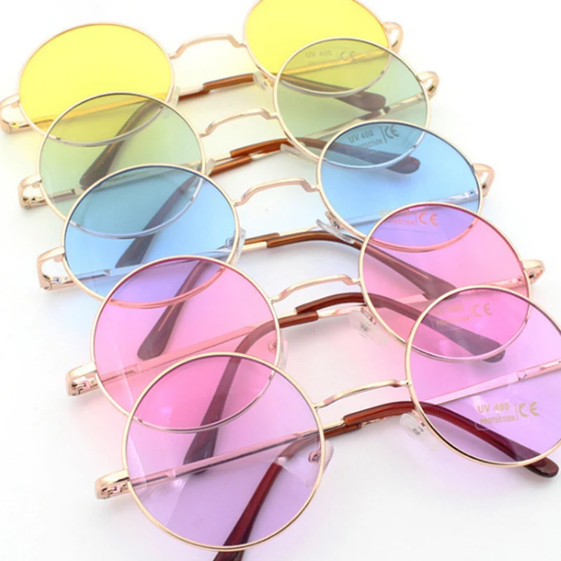 Retro-Vintage Round Tinted Sunglasses