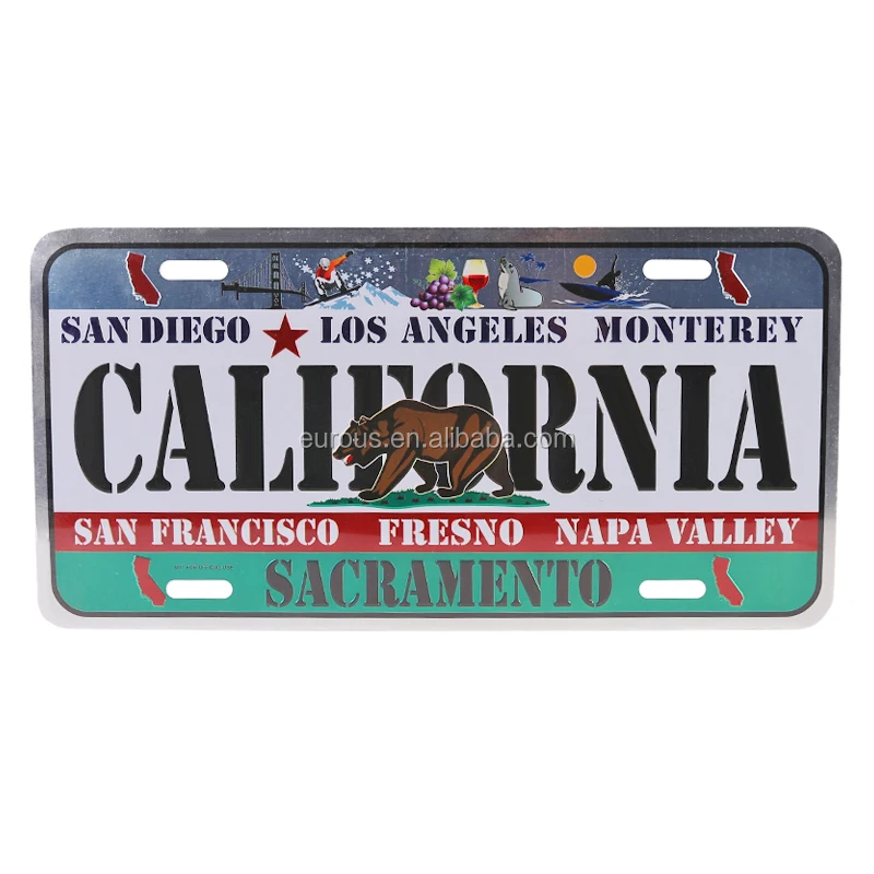 Wholesale California Custom Press Machine License Plate Souvenirs Buy