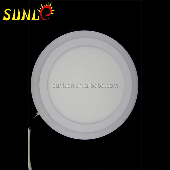 double color led panel light round SL-BL186 surface-type dimmable 18+6w led panel light