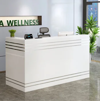 Small Cheap White Modern Salon Reception Desk - Buy Reception Desk ...