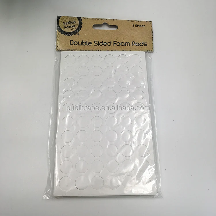 Double Sided Foam Pads Self Adhesive Sticky Number Plate Pads Stickers
