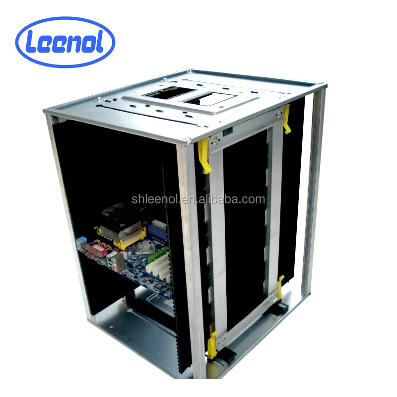 LN-C807 SMT ESD Antistatic Adjustable High Temperature Magazine Display Metal Rack for PCB Holder