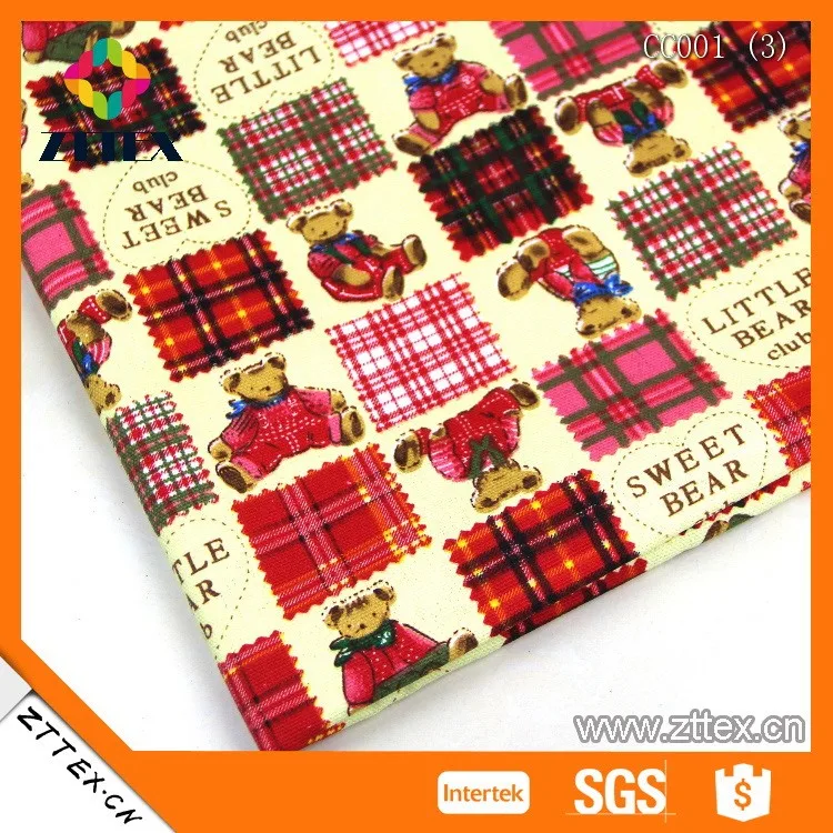 Лучшая цена 100% хлопчатобумажная холщовая ткань с принтом сделанная на