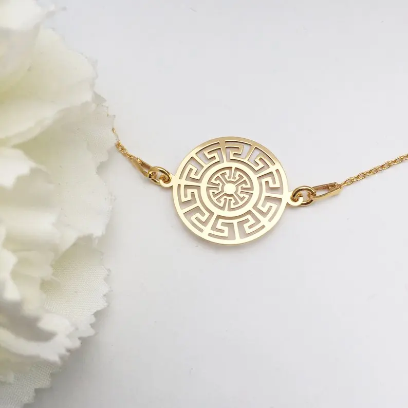 Gold Plated Stainless Steel Geometric 