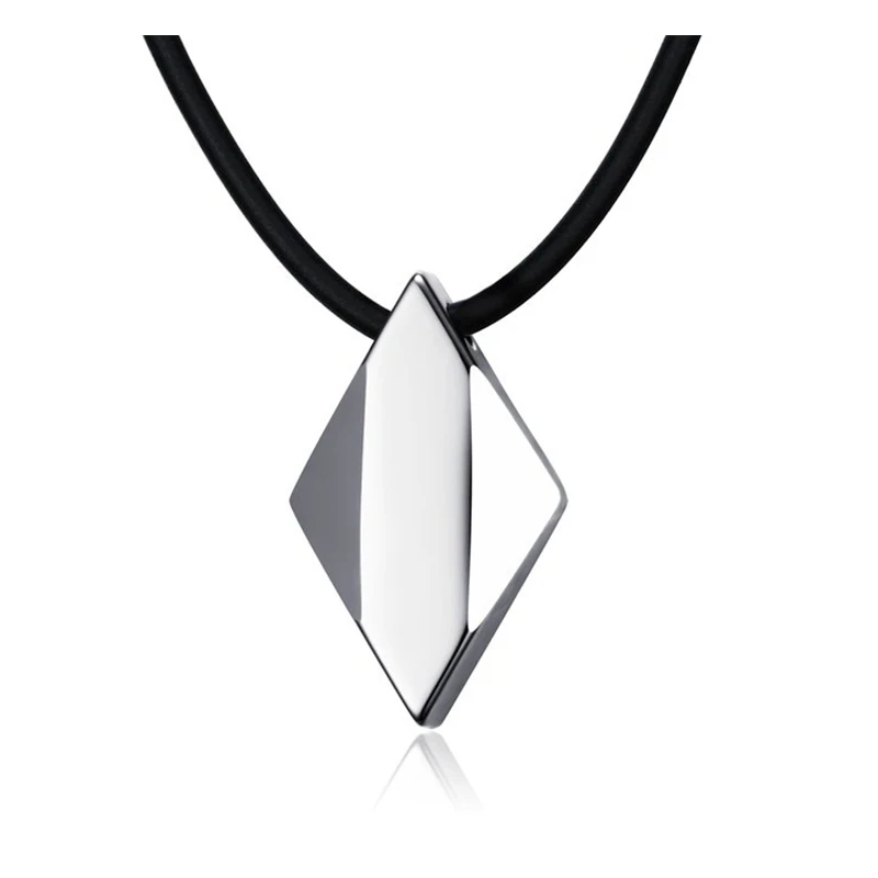 diamond shape pendant necklace