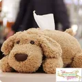Teddy cartoon dog doll Large Tissue Cover Plush paper napkin Box Creative car pumping paper sets
