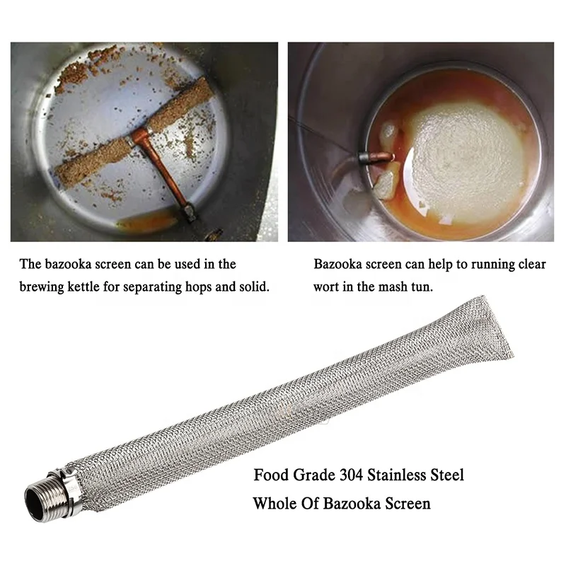 Source Écran Bazooka de 6 pouces pour le filtre à bière, filtre à houblon,  passoire ou tube à mash tun, chaudière à ébullition avec raccord NPT de 1/2  pouces on m.alibaba.com