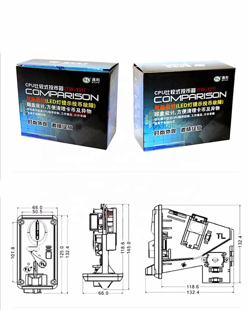 코인 지폐 수납기 Cctalk 코인 수납기 TW-131 CPU 호환 코인 수납기