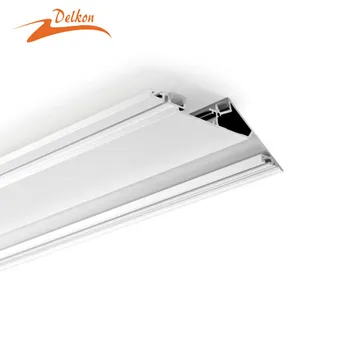 143*46mm Delkon Gypsum LED Profile Ceiling Direct and Indirect Lighting Drywall Aluminum LED Profile for Cove Lighting