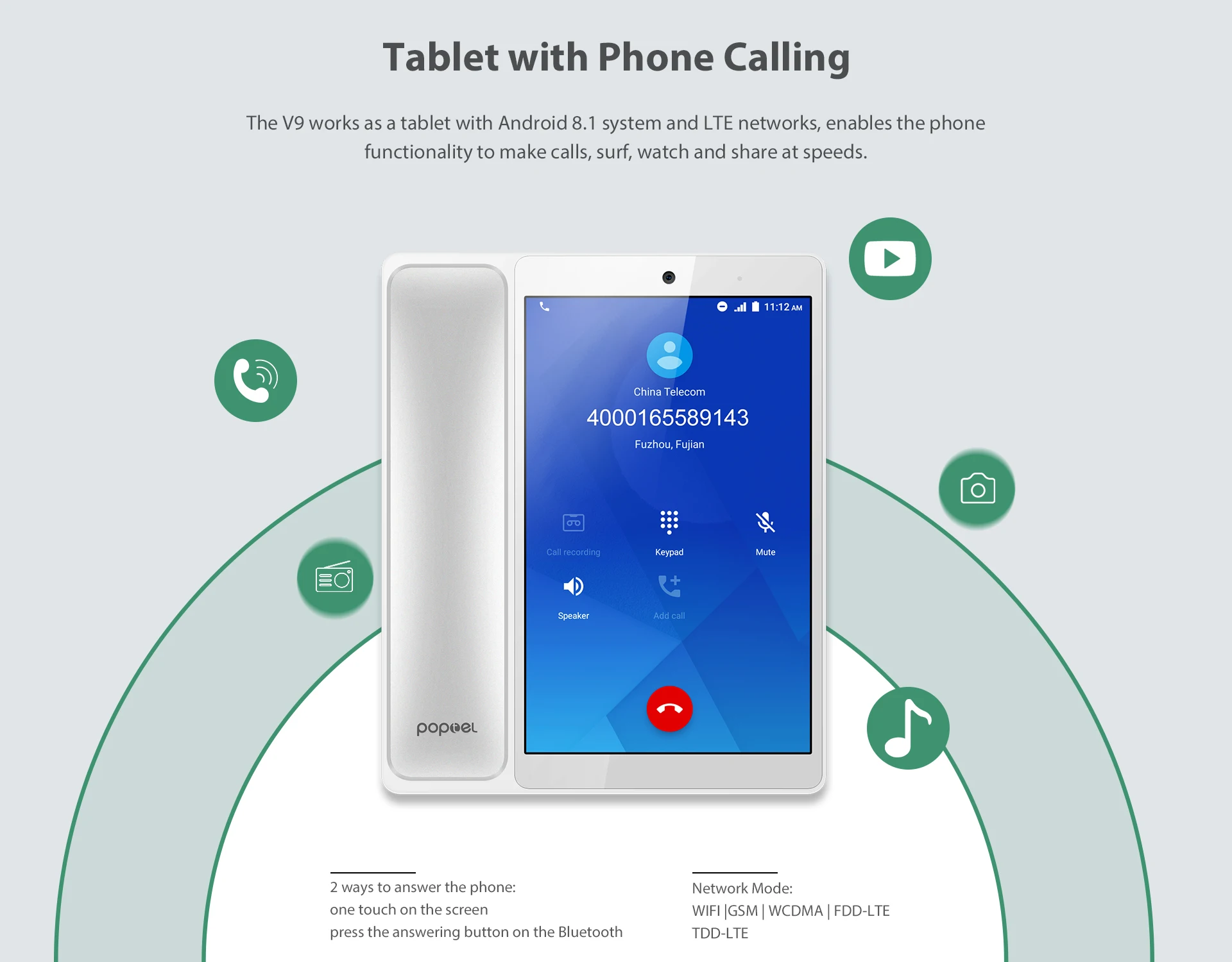 Poptel v9: Android-видеотелефон с 8-дюймовым сенсорным дисплеем. Стационарный смарт телефон\. Смартфон popotel. Смарт 8 телефон. Стационарный андроид