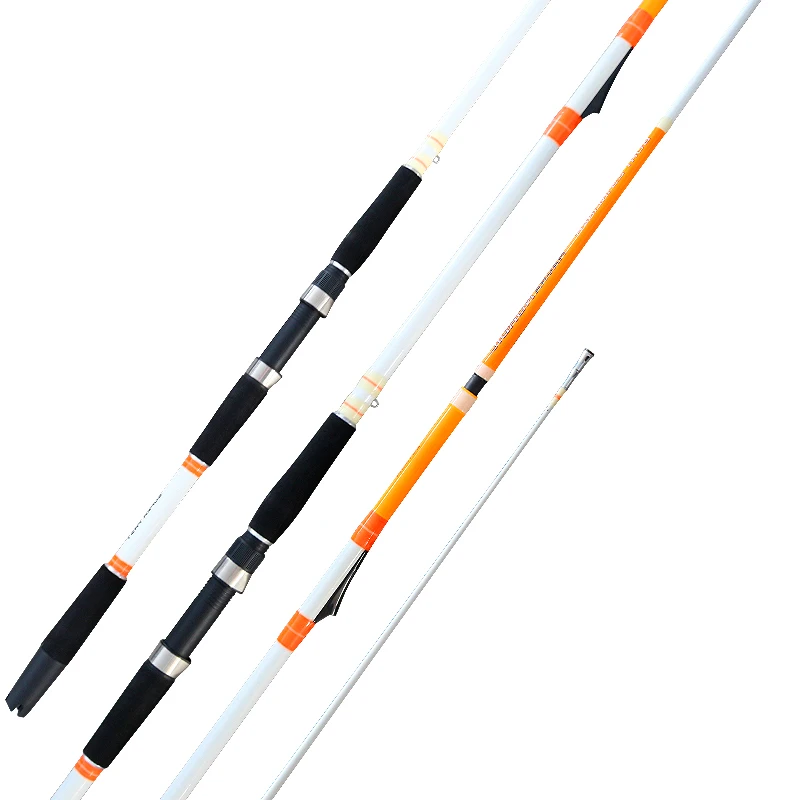 Rutenbau Angelrute 2,1m 2-teilig Schnelle Inline-Bootsrute