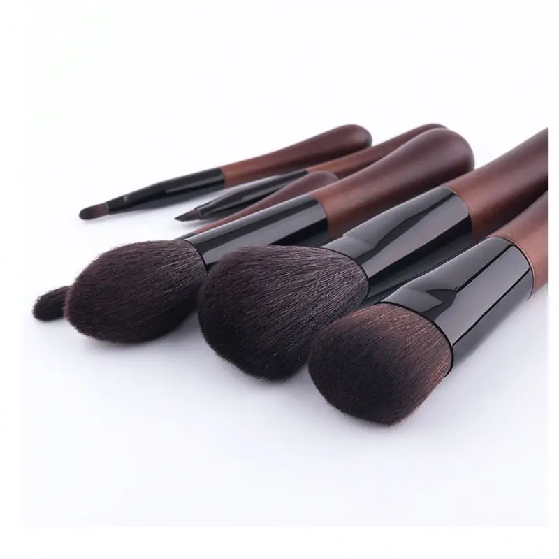 Синтетические волосы деревянная ручка большая пудра Румяна Одиночная Кисть для макияжа плоская