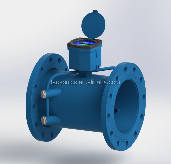 TSONIC T3-1 Digital Thread Ultrasonic Water Flow Meter With Heat Measurement And RS485 Interface And 4-20mA Output