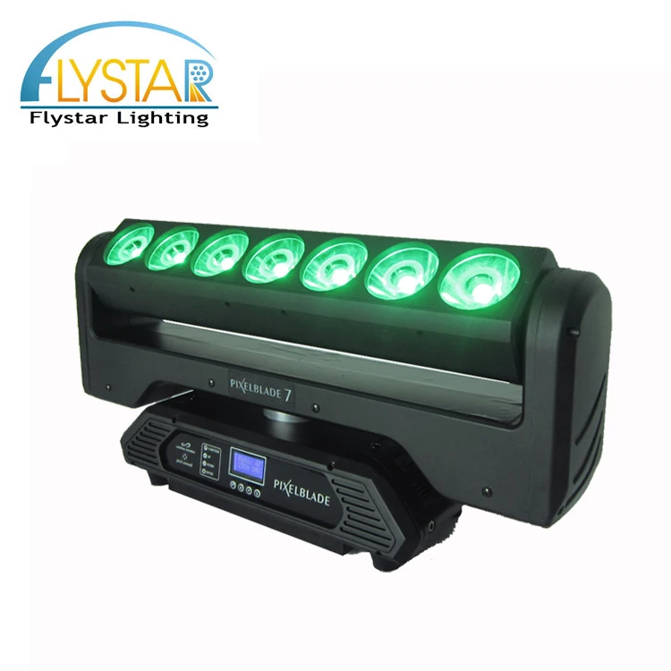 Dynamic Colour Macro Effect Pixel Blade 7 X 15w 4in1 Rgbw Led Pixel Beam Moving bar Light