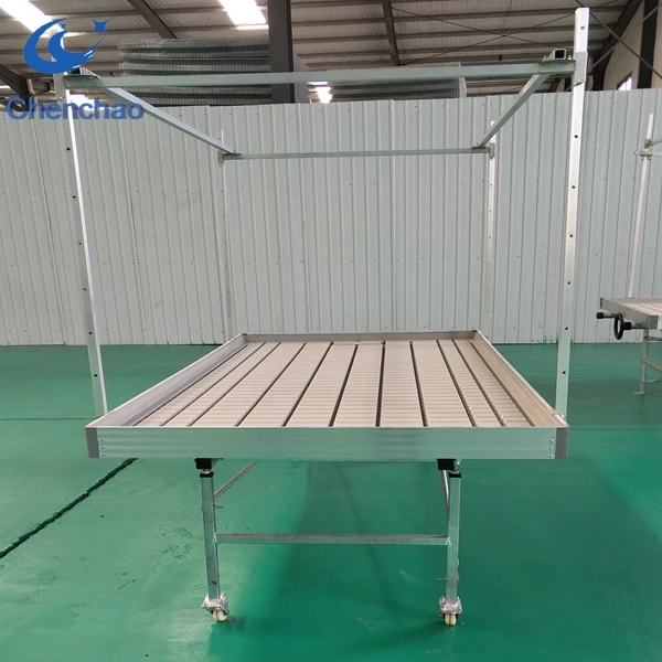 easy ebb flow hydroponic table Commercial Greenhouse Structures Rolling Floating Aisle Bench