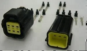 Car 174264-2 AMP TYCO 6 Way Male Female TE Econoseal Waterproof