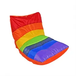Hot Sell waterproof rainbow bean bag sofa chair