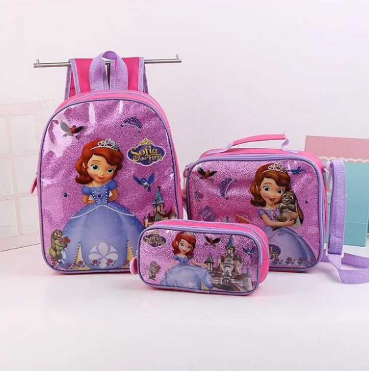 KIDS INSULATED LUNCH Bag, School Bag and Pencil Case Set